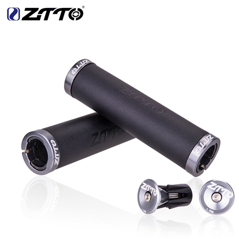 ZTTO 1 Pair MTB Mountain Bike Handlebar Grips Fiber leather City Bike road Bicycle Handlebar Cover Handle Grip  soft shock-proof ► Photo 1/1