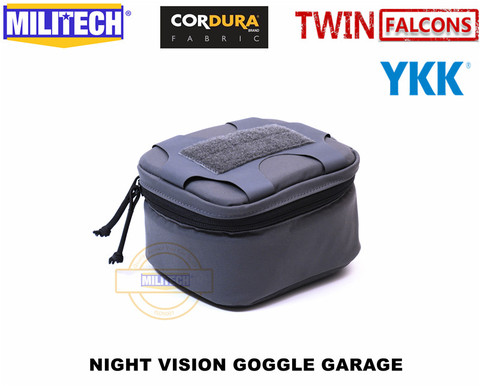 MILITECH TWINFALCONS TW Delustered Cordura NVD NOD NVG Garage for Helmet Night Vision Device Goggle Pouch Storage ► Photo 1/6