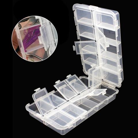 Plastic 20 Compartments Fishing Tackle Box Fishhook Small Accessory Box Container for Fishing Lure Bait Hook Storage Case ► Photo 1/6