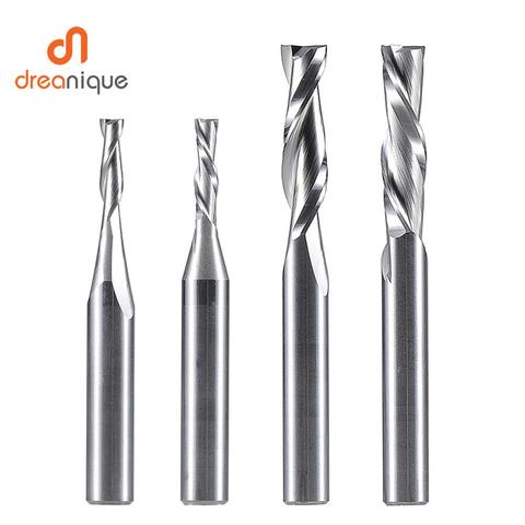 CNC ROUTER BIT Two Flutes carbide Spiral router bit wood end mill cnc milling cutter for Compression Wood 3.175mm 6.35 mm ► Photo 1/6