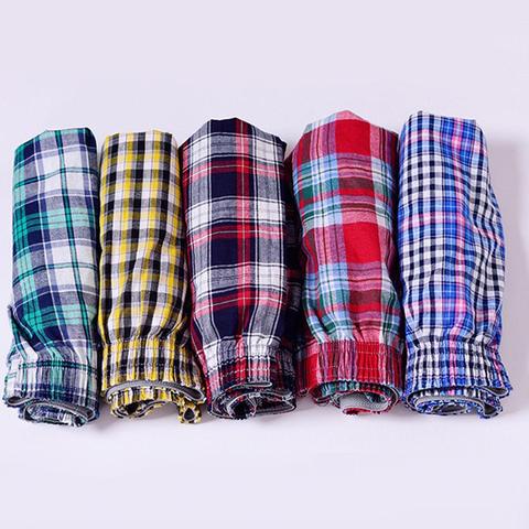 man underwear men Men's Shorts Pocket Beach Pants Casual Plaid Cotton Shorts Arroyo мужское нижнее белье ► Photo 1/6