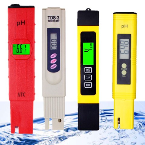 Digital PH Meter 0.01 PH Tester EC TDS Meter Water Acidity Test Tool Hydroponic Pool Pen With Backlight design aquarium 30% OFF ► Photo 1/6