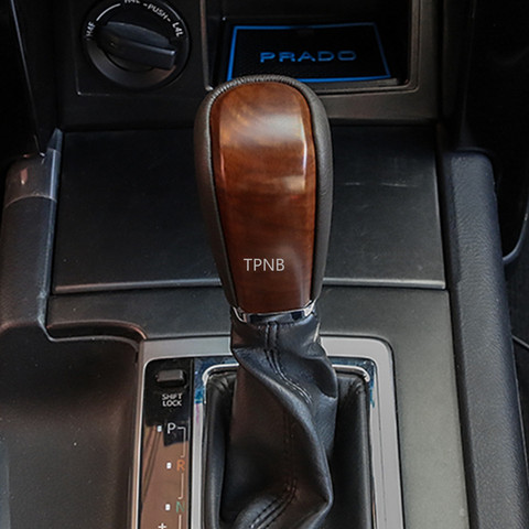 For Toyota Land Cruiser Prado 150 2010 2011 2012 2013 2014 2015 2016 2017 Peach Wood Grain Shifter Replacement Accessories ► Photo 1/5