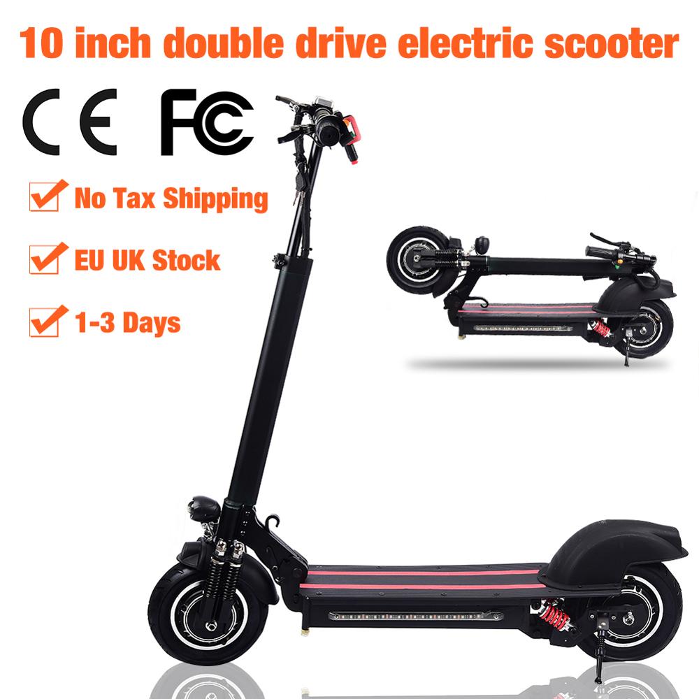 10 Inch Double-wheel Drive Electric Scooter Adult Folding Speed Electric Scooter 45-60KM/H EU UK Stock No Tax Shipping Price history | AliExpress - Tohuu Store | Alitools.io
