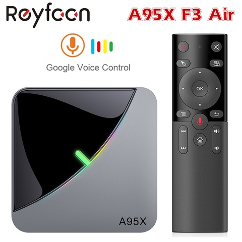 Android 9.0 RGB Light Smart TV Box Amlogic S905X3 USB3.0 1080P H.265 4K 60fps Wifi Google Player Youtube A95X F3 Air 8K TVBOX ► Photo 1/6