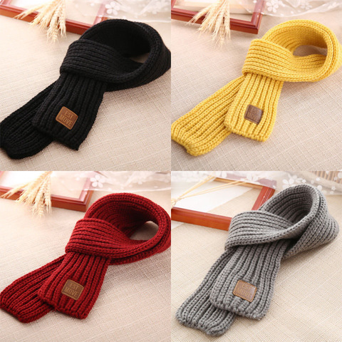 Winter children's little scarf boy and girl's neck wrap Winter children's warm wool baby neck wrap Autumn baby's knitted neck wr ► Photo 1/6