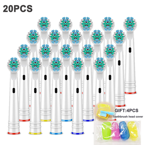 20pcs Oral A B Electric Toothbrush Replacement Brush Heads,  brush heads Extra soft bristles OC18 D8011 D9525 D9511 D20 D25 D30 ► Photo 1/6
