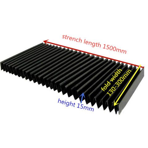 130-245mm length 1500mm Protective Cover Rail Telescopic Shield Machine guard Dust Cover Cloth Water Dust-proof CNC customized ► Photo 1/6