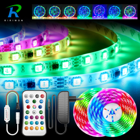 WS2811 Led Strip 5m 10m Dream RGB Led Strip Light 5050 SMD Lndividually Addressable Non Waterproof led lights for room Christmas ► Photo 1/6