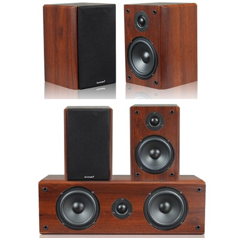 KYYSLB 20W 4 Ohm 3D Stereo Surround Center Speakers Wooden Home Theater Center Surround Speakers HIFI 5.1 Passive Speakers ► Photo 1/6