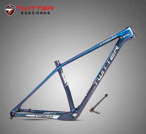 MTB Carbon Frame Twitter Storm2.0 Thru Discolored 27.5*15