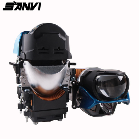 Sanvi H88 Bi Led Projector Lens Headlight 6000K Auto LED Projector Headlight With Dual Chips Dual Reflector ► Photo 1/6