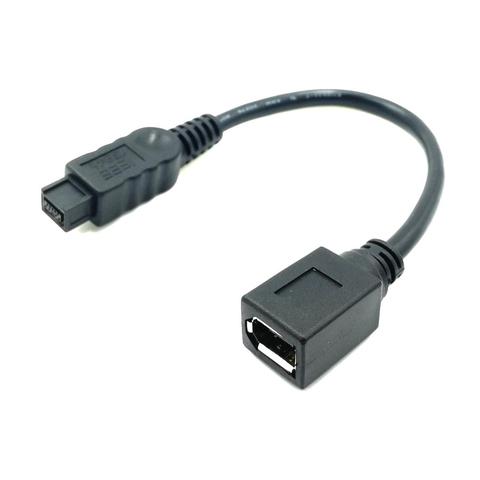 IEEE 1394 IEEE1394 6PIN Female to 1394b 9PIN male Firewire 400 TO 800 Adapter Cable 10cm 0.1m ► Photo 1/3