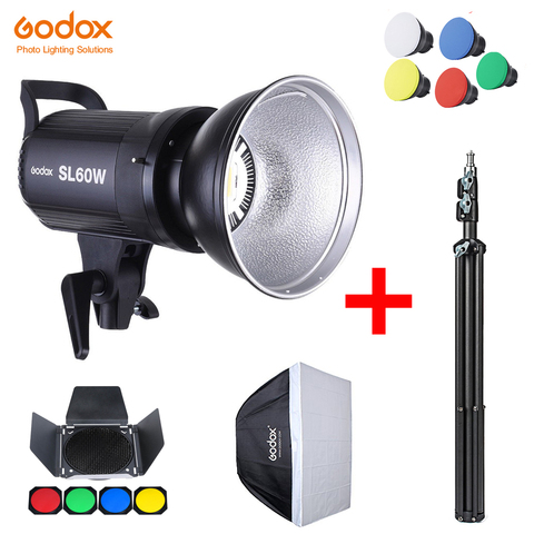 Godox SL60W LED Video Light SL-60W 5600K White Version Video Light Continuous Light Bowens Mount for Studio Video Recording ► Photo 1/6