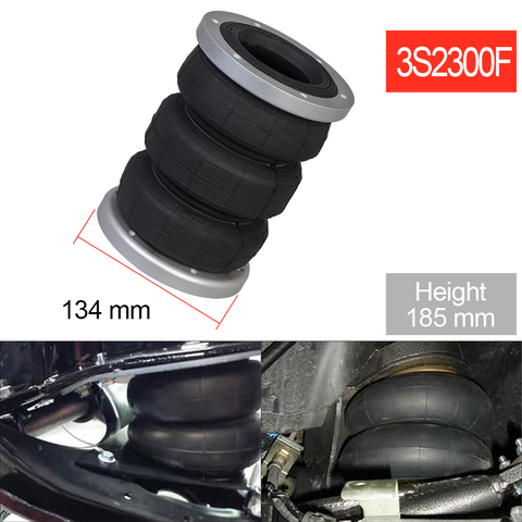 Universal Air Bags Air Suspension Kit Bag Pneumatic Bag Shock Absorber With Open Flange 2S2300F ► Photo 1/6