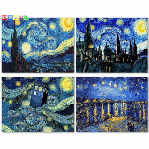 ZOOYA DIY 5D Diamond Embroidery Van Gogh Starry Night Diamond Painting Kits  Abstract Oil Painting Hobby Craft Home Decor BJ342 - Price history & Review, AliExpress Seller - ZOOYA Official Store