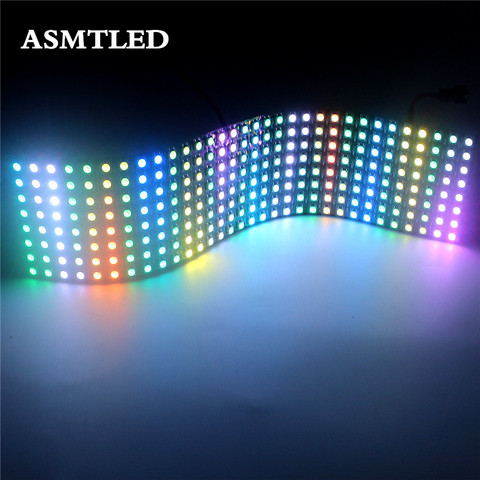 5V 5050 RGB Matrix led Pixel module light 8*8 16*16 8*32 Pixels WS2812B WS2812 Digital Flexible Panel Individually Addressable ► Photo 1/6