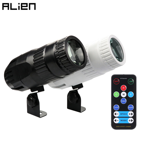 ALIEN 15W RGBW LED Pinspot Beam Spotlights Light DJ Disco Party Holiday Dance Bar Xmas Stage Lighting Effect with Remote Control ► Photo 1/6
