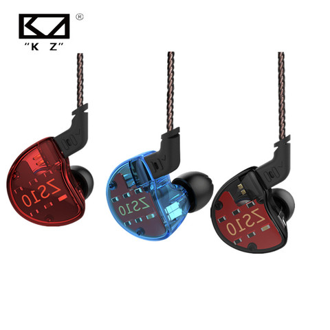 KZ ZS10 Earphones 4BA 1DD Hybrid HIFI Headset DJ Monitor Sport in Ear Earphone Earbuds KZ AS10 ZS10 PRO ZAX ASX ZSX ZSN PRO X ► Photo 1/6