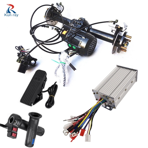90CM Rear Axle Motor Electric Tricycle Electric Vehicle 48V 60V 500W-1200W High Power DC Separate Differential Brushless Motor ► Photo 1/6