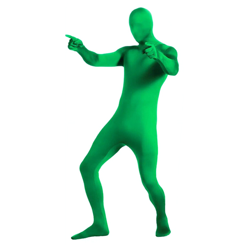 Green Screen Chromake Suit Stretchy Skin Body Film Television Background Invisible Effects Tight Chroma Keying Clothes Halloween ► Photo 1/5