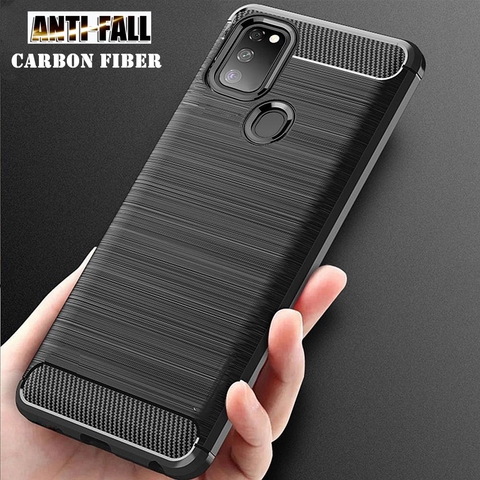 Carbon Fiber TPU Case For Huawei P30 P40 P20 Pro P10 P8 P9 Lite E 2017 Plus Soft Silicone Cover Case For Huawei P30 Lite P30Lite ► Photo 1/6