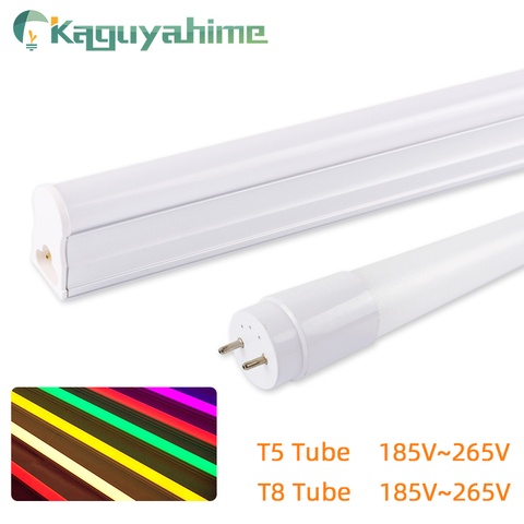 Kaguyahime LED T5 T8 Tube RGB Lamp 30cm 60cm No Flicker 220V 6W 10W T8 LED Fluorescent Tubes Integrated Light Warm White ► Photo 1/6