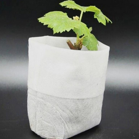 100/500pcs Biodegradable Non-woven Nursery Bags Plant Grow Bags Fabric Seedling Pots Eco-Friendly Aeration Planting Bags ► Photo 1/6