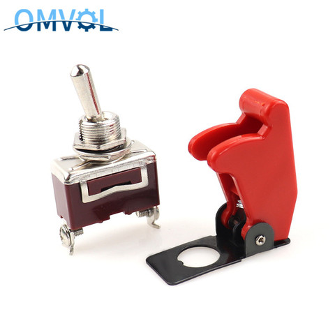 1PC 12mm ON-OFF Toggle Switch with protection cover ► Photo 1/6