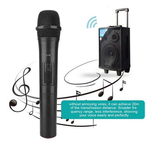 Universal UHF Wireless Professional Handheld Microphone Audio Amplifier For Karaoke MIC For Church Performance Audio Amplifier ► Photo 1/6