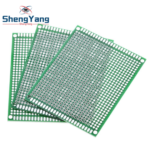 7x9 cm PROTOTYPE PCB 7*9cm panel double coating/tinning PCB Universal Board double Sided PCB 2.54MM board Green ► Photo 1/6