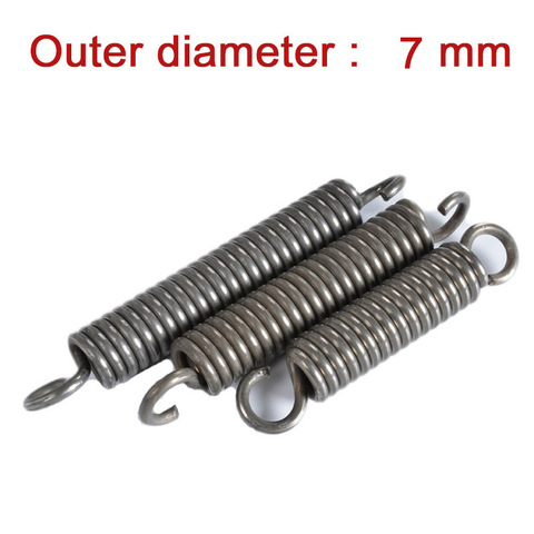 1Pcs Extension Tension Expansion Spring With Hook Springs Steel Spring Wire Dia 1.2mm Outer Dia 7mm Length 25mm - 180mm for Diy ► Photo 1/5