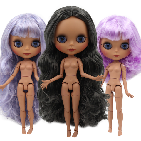 ICY DBS Blyth doll icy 1/6 bjd 30cm toy naked doll dark skin joint body matte face random eyes color ► Photo 1/6