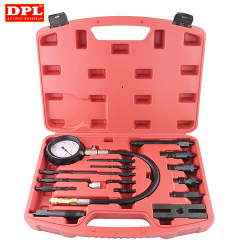 Professional Diesel Engine Cylinder Compression Tester Tool Kit Set Pressure Gauge Tester Kit Set TU-15B Detection Table ► Photo 1/2