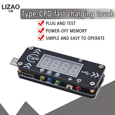 USB Charging Trigger Charger Voltmeter Ammeter 5V/9V/12V/15V/20V/PPS PD2.0 PD3.0 Type-C USB Decoy Device for PD Charger ► Photo 1/6