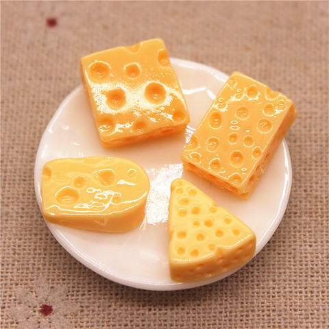 20pcs Cute 3D Resin Cheese Simulation Miniature Food Art Flatback Cabochon DIY Jewelry/Craft Decoration ► Photo 1/5