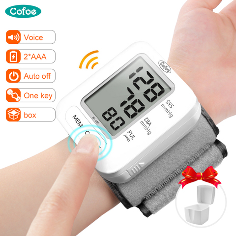 Cofoe Wrist Blood Pressure Monitor Digital Automatic Blood Pressure Meter Medical Equipment Portable Sphygmomanometer Tonometer ► Photo 1/6