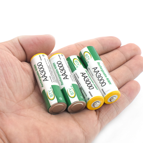 1.2V Ni-MH AA 3000mAh Rechargeable Batteries 2A Neutral Li-Po Lithium Battery Rechargeable Battery AAA 1350mAH Batteries ► Photo 1/6