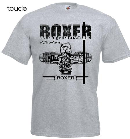 Boxer Motorcycle Engine Motorrad Racing T-Shirt Fashion 2022 Crew Neck Men Short-Sleeve Casual Tee Shirt ► Photo 1/5