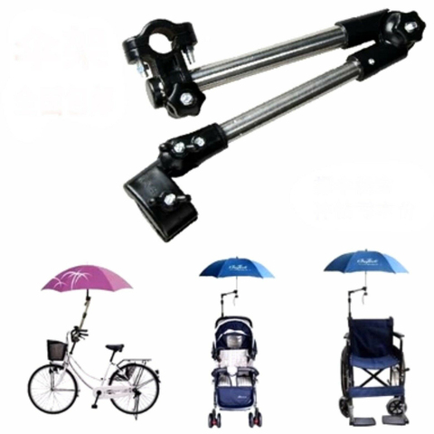 Rotatable Bike Umbrella Holder Adjustable Stroller Golf Buggy Cart Trolley Umbrellas Support Stand Pushchair Connector ► Photo 1/6