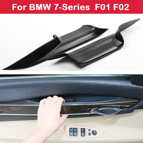 Car Interior Door Handles Front Rear Left Right Inner Doors Panel Handle Bar Pull Carrier Trim Cover for BMW 7-Series F01 F02 ► Photo 1/6