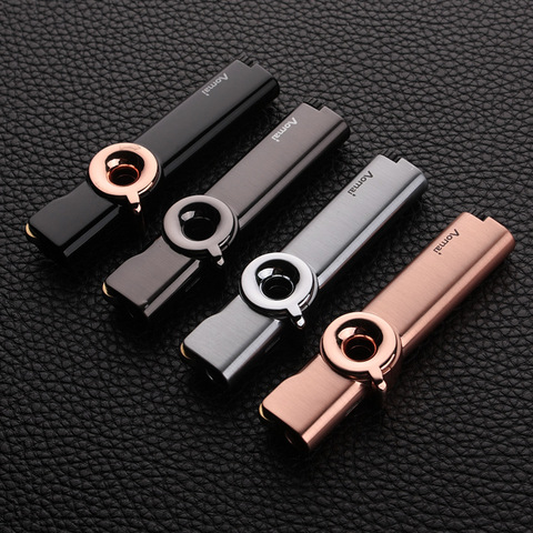 Mini Fixed Flame Gas Lighter Torch Turbo Lighter Metal Lighter Cigar Cigarette Lighters Smoking Accessories Gadgets For Men ► Photo 1/6