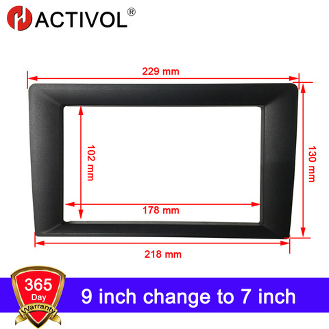 Universal Frame 9/10 inch change to 7 inch Fascia 2 Din Car Radio plate Car DVD GPS Navi Player panel dash Installation Mount ► Photo 1/6