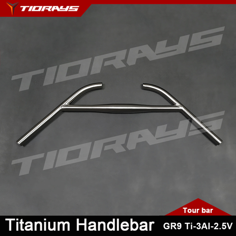 Tiorays Titanium Handlebar for Touring Bike Bicycle Rest bar 31.8mm GR9 Ti3Al2.5V Custom ► Photo 1/6