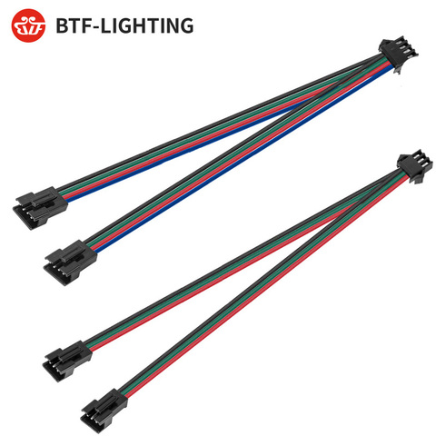 40cm 3pin 4pin SM JST Connector 1 To 2 Male and Female for WS2812B WS2811 SK6812 WS2815 WS2813 WS2801 SK9822 LED Strip Lights ► Photo 1/5