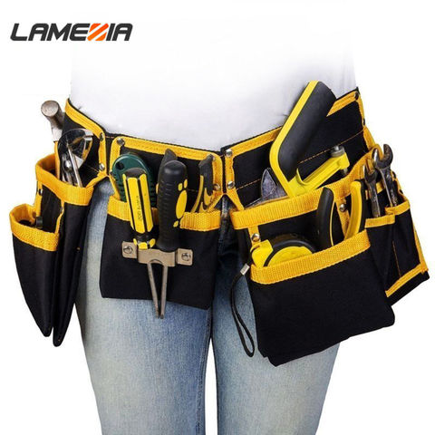 LAMEZIA Oxford Cloth Multi-functional Electrician Tools Bag Waist Pouch Belt Storage Holder Organizer ► Photo 1/6