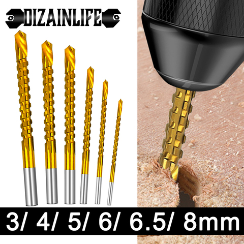 6pcs/set Cobalt Drill Bit Set Spiral Screw Metric Composite Tap Twist Drill Bit Set Multi-function Metal Special Tap Drill Bit ► Photo 1/6