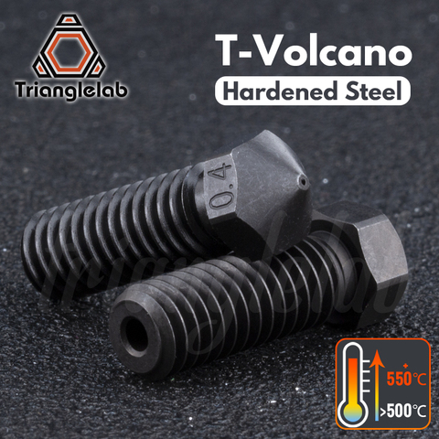 Trianglelab Hardened Steel T- Volcano Nozzles high temperature 3D printER PEI PEEK Carbon fiber filament for E3D Volcano hotend ► Photo 1/4