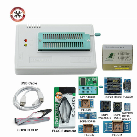 2022 Original minipro V10.55 TL866II Plus programmer+Full adapters ECU Programmer better than TL866CS/TL866A Free Shipping ► Photo 1/6