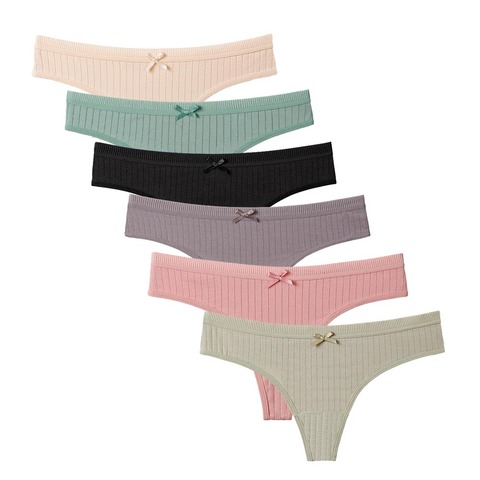 3 Pcs/lot New Arrival 2022 Women Panties Good Quality Plus Size Cotton Sexy G String Thongs M L XL XXL 3XL 9283 ► Photo 1/6